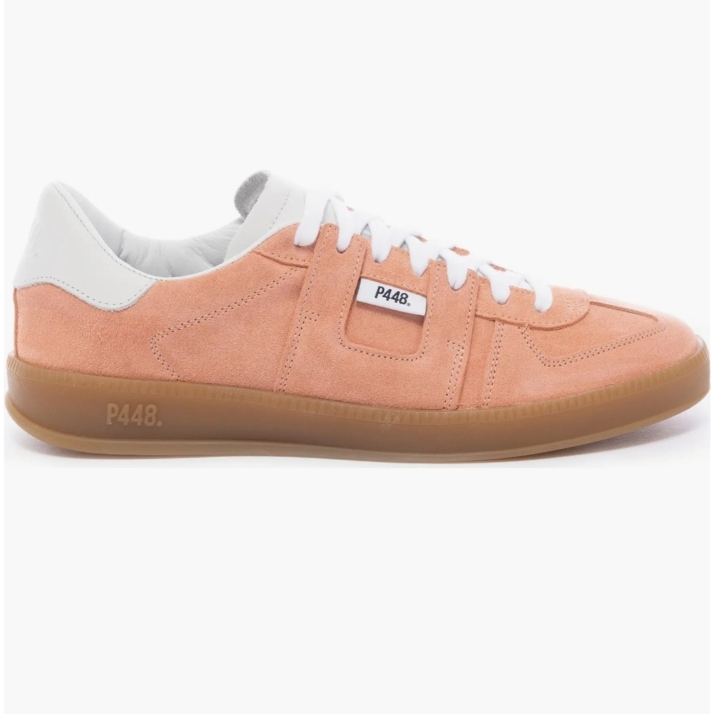 P448 Peach and White Sneakers